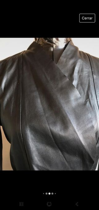 Blusa/chaqueta cuero negra SET