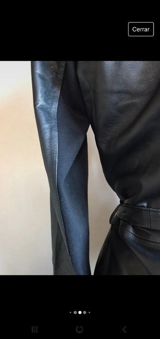 Blusa/chaqueta cuero negra SET