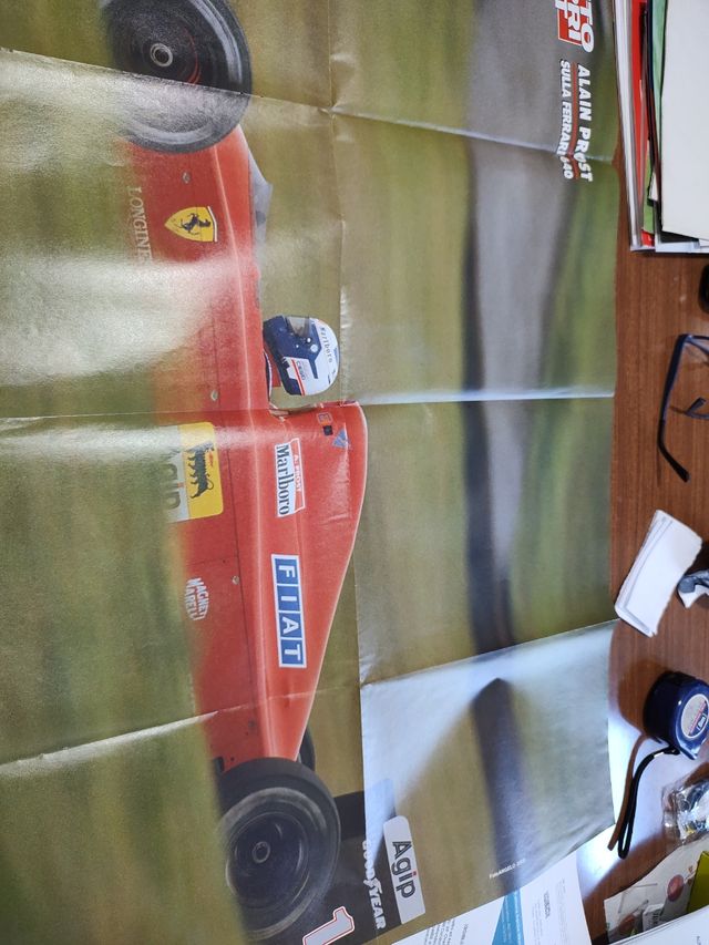Poster Alain Prost Ferrari F1