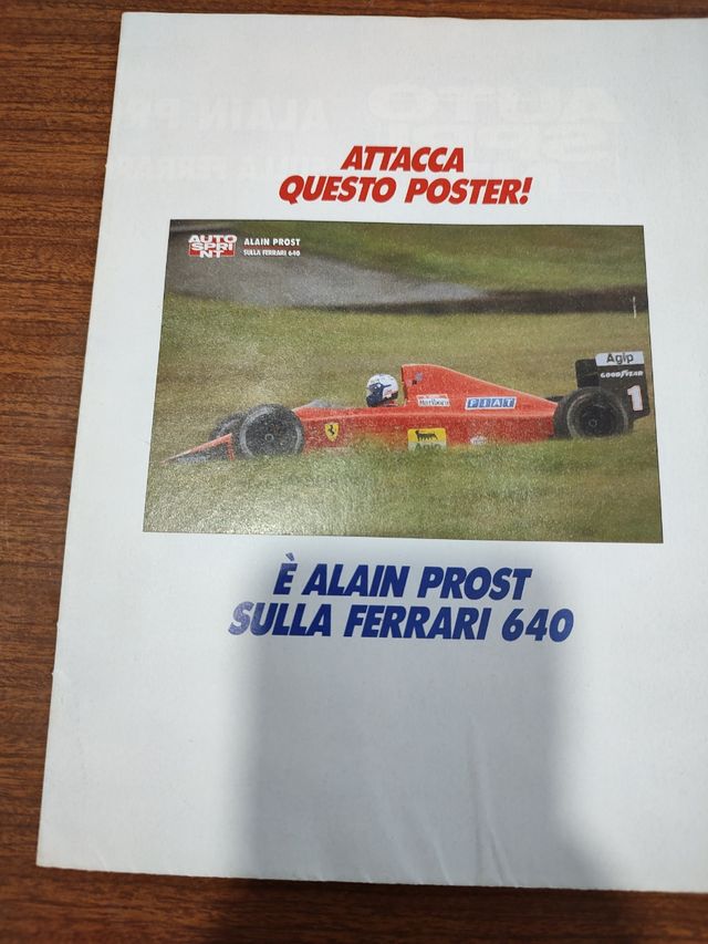 Poster Alain Prost Ferrari F1
