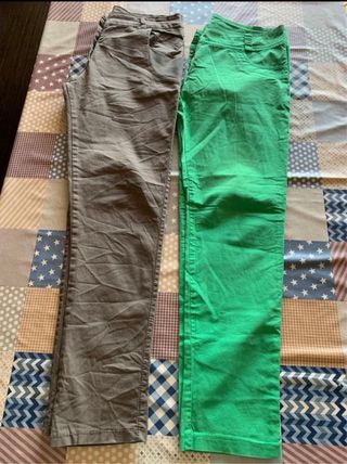 Lote 5 pantalones mujer M-L