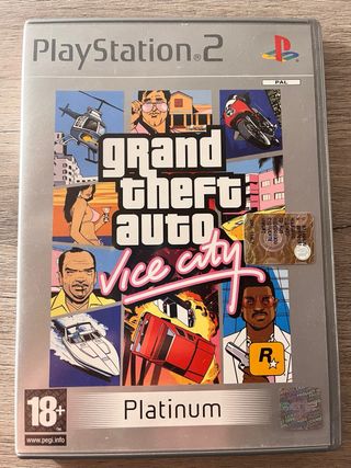 Ps2 - grand theft auto vice city - platinum