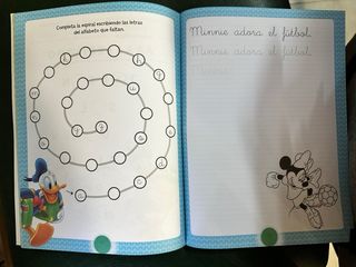 Cuaderno actividades escritura Infantil
