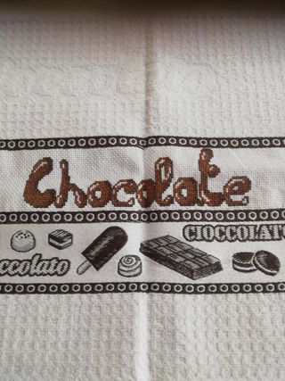 Asciugapiatti a punto croce