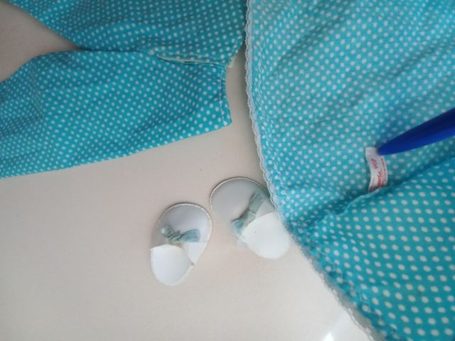 Pijama Nancy y zapatillas años 70