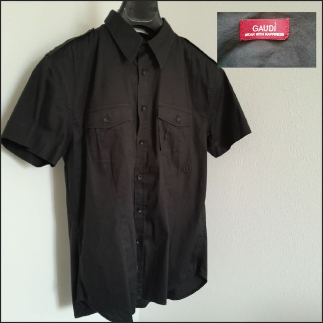 Camicia Gaudi' tg M uomo Cotone nero
