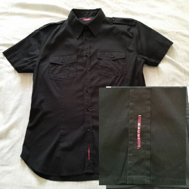 Camicia Gaudi' tg M uomo Cotone nero
