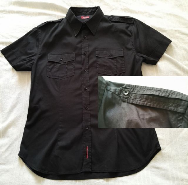 Camicia Gaudi' tg M uomo Cotone nero