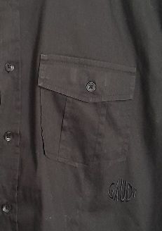 Camicia Gaudi' tg M uomo Cotone nero