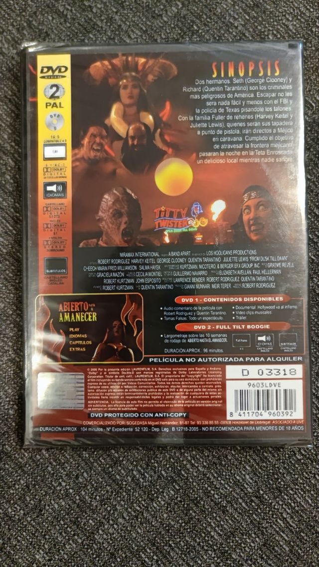 Abierto hasta el amanecer -DVD