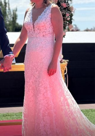 Vestido Novia Rosa Clara Emilia temporada 2024