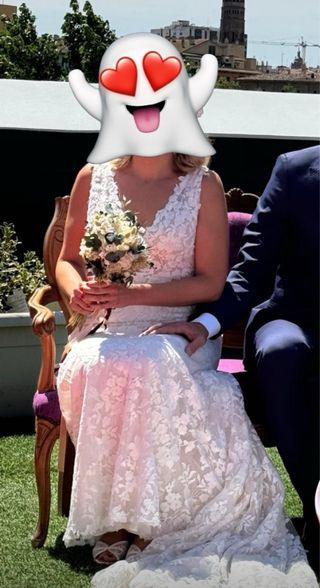 Vestido Novia Rosa Clara Emilia temporada 2024