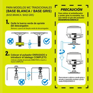DESCARGADOR PULSADOR UNIVERSAL INTERRUMPIBLE