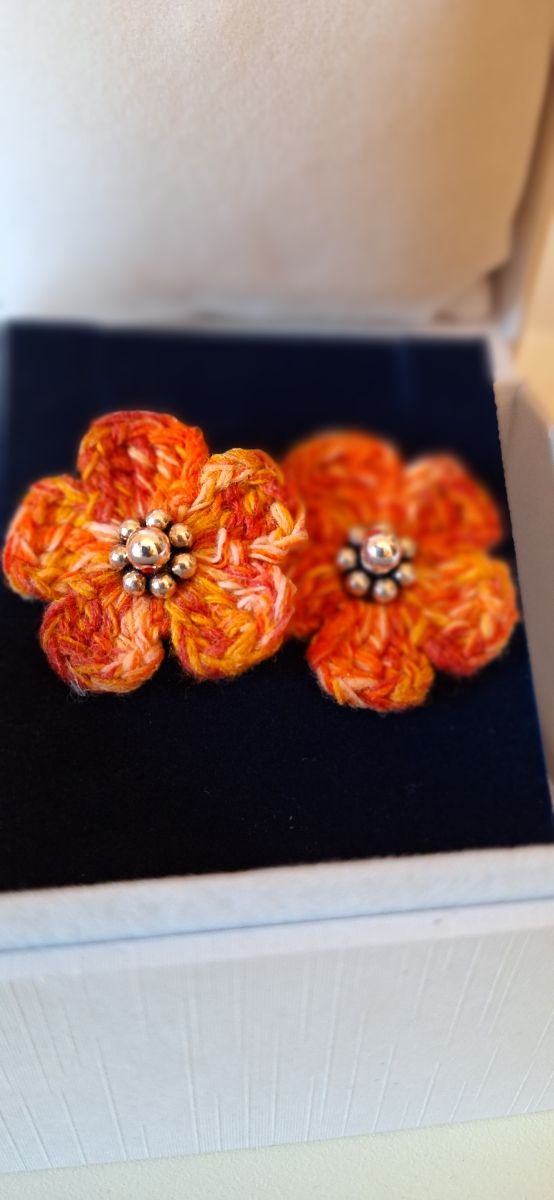 Orecchini a lobo uncinetto crochet