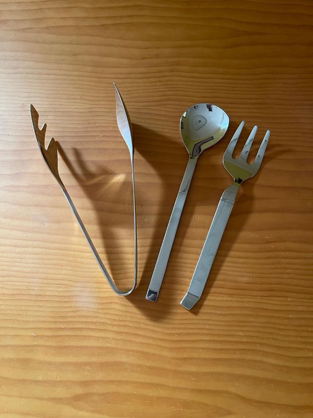 Cuchara, Tenedor y Pinzas de servir de MARISCAL
