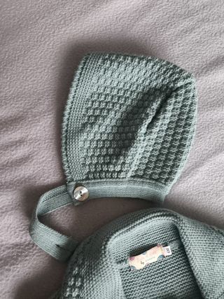 Abrigo + capota bebé 6meses