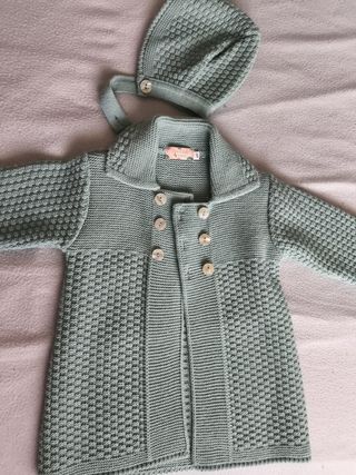 Abrigo + capota bebé 6meses