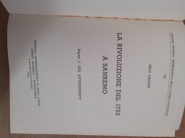 Nilo Calvini La rivoluzione del 1753