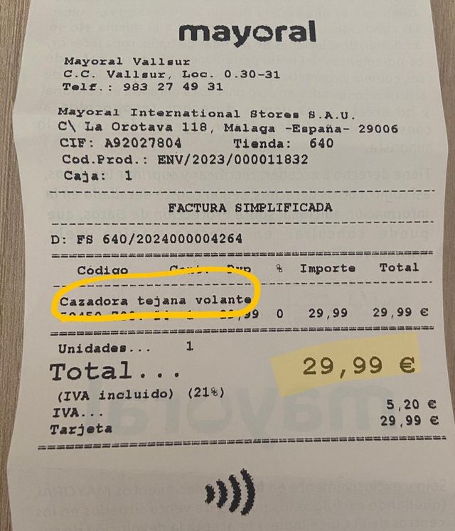 Giacca Mayoral da bambina in denim da 12 m