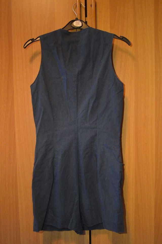 Playsuit gilet blu scuro