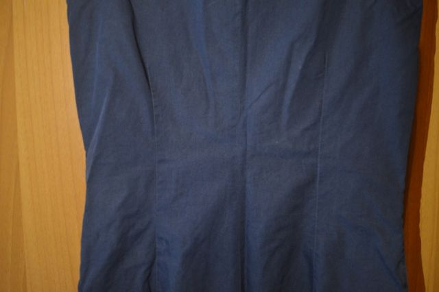 Playsuit gilet blu scuro