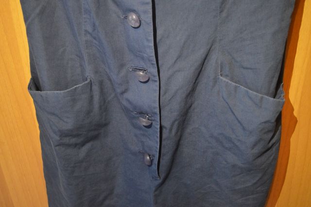 Playsuit gilet blu scuro