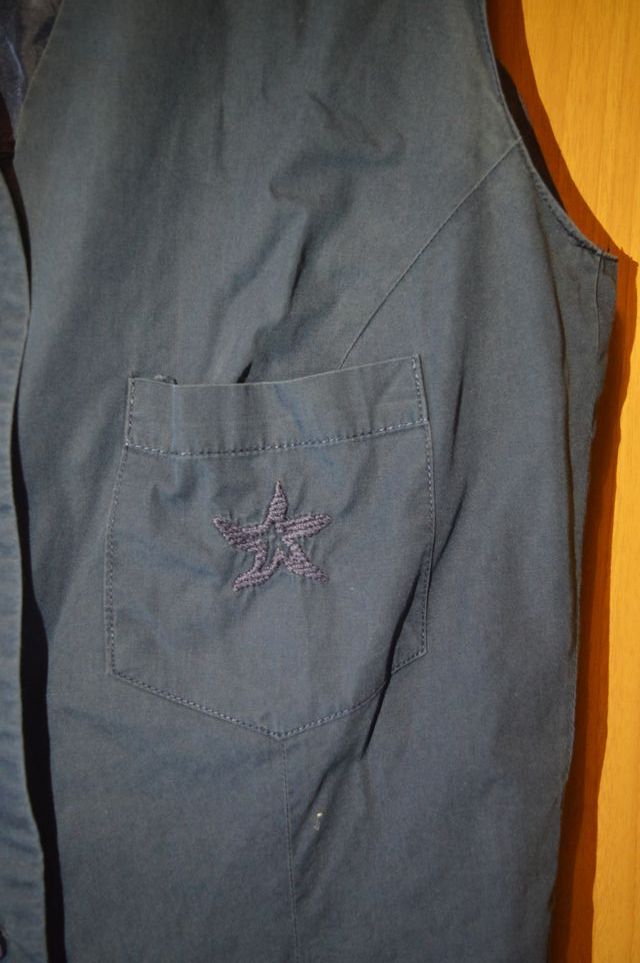 Playsuit gilet blu scuro