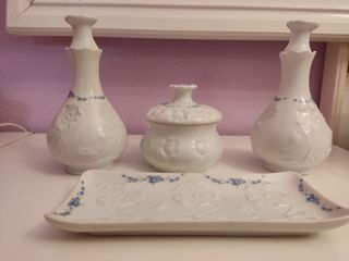 Juego de tocador en porcelana VINTAGE marca GANSO