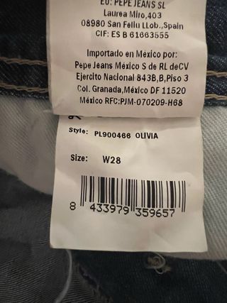 Falda vaquera con vuelo