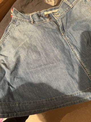 Falda vaquera con vuelo