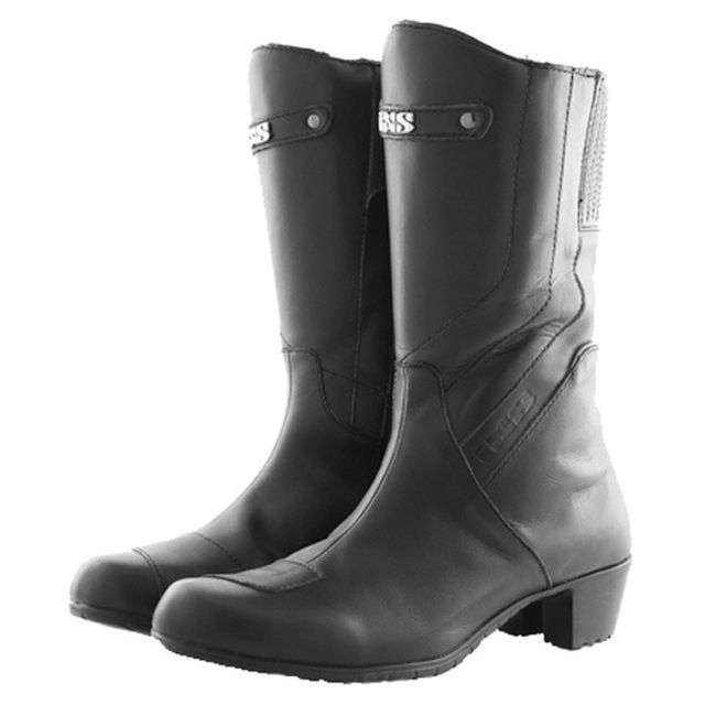 BOTAS DE MOTO MUJER CON TACONES DE PIEL