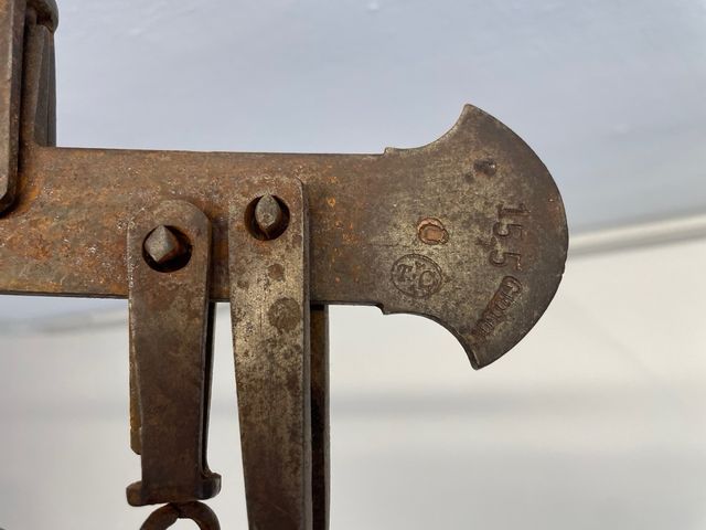 ANTICA BILANCIA PESA STADERA IN FERRO BATTUTO