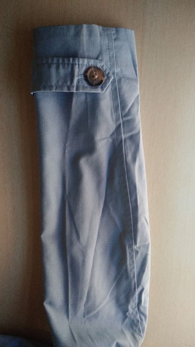 Abrigo formal azul claro