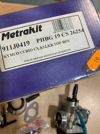 Carburador dellorto 19 kymco phbg