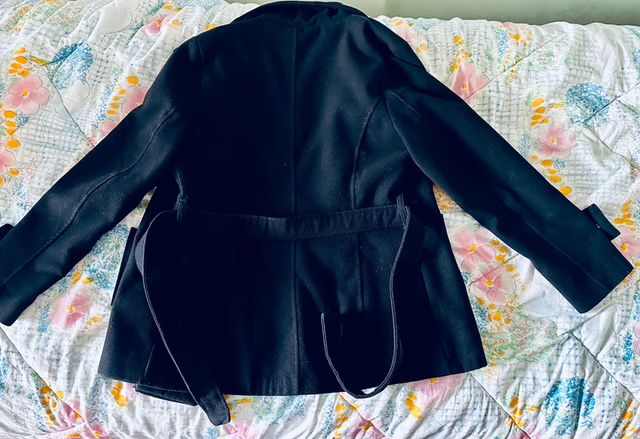 Giaccone donna nero 20% lana taglia 46/48