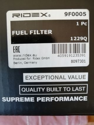 Filtro para motor gasoil-diesel