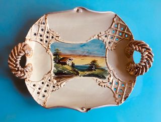 Centrotavola ceramica vintage anni 40/50