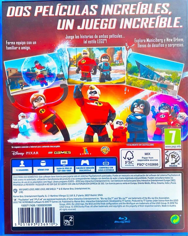 SÚPER LEGO Los Increíbles para PS4