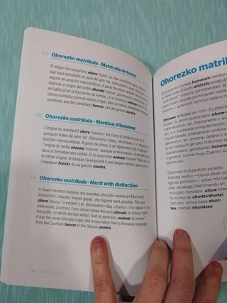Libro hitz-mitz, 27 hitz 27 palabras vascas