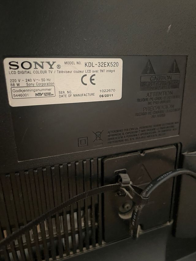 Sony Bravia 32” KDL-32EX520