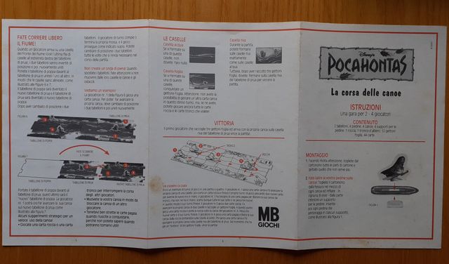 Gioco da tavolo Pocahontas - La Corsa Delle Canoe