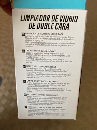 Limpiador de vidrio