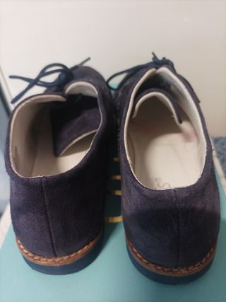Zapatos comunión azules. Vestir