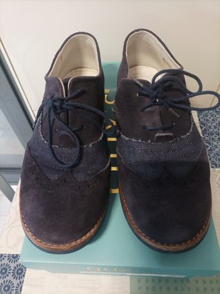 Zapatos comunión azules. Vestir
