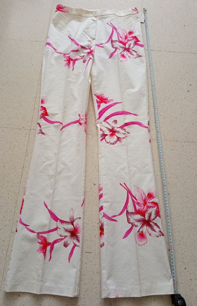 Pantalón Blanco estampado🌺🌺