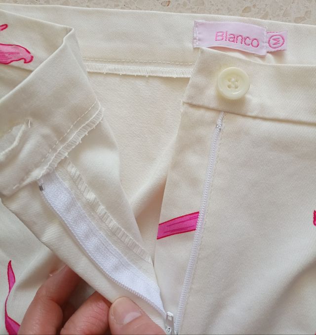 Pantalón Blanco estampado🌺🌺