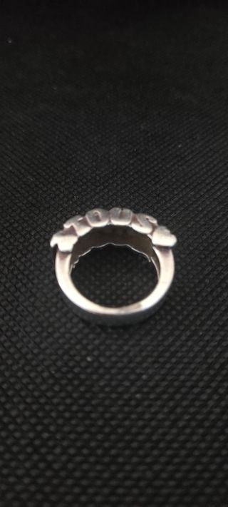 Anillo plata de ley 925 Tous letras. QGE0361