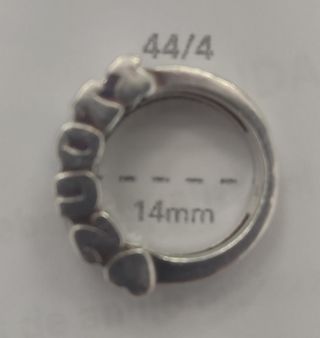 Anillo plata de ley 925 Tous letras. QGE0361