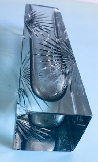 Vaso Murano 1970 parallelepipedo modernariato