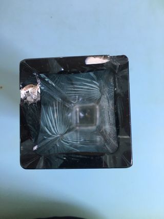 Vaso Murano 1970 parallelepipedo modernariato